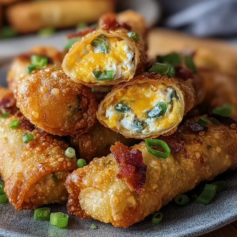 Spicy Jalapeño Popper Egg Rolls Recipe