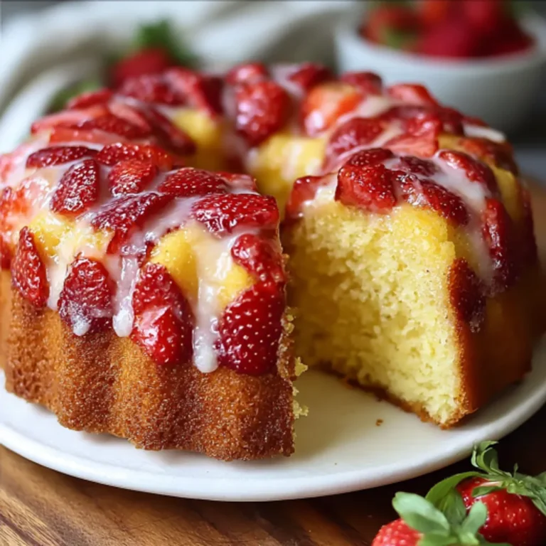 Strawberry Fruit Pound Cake Recipe