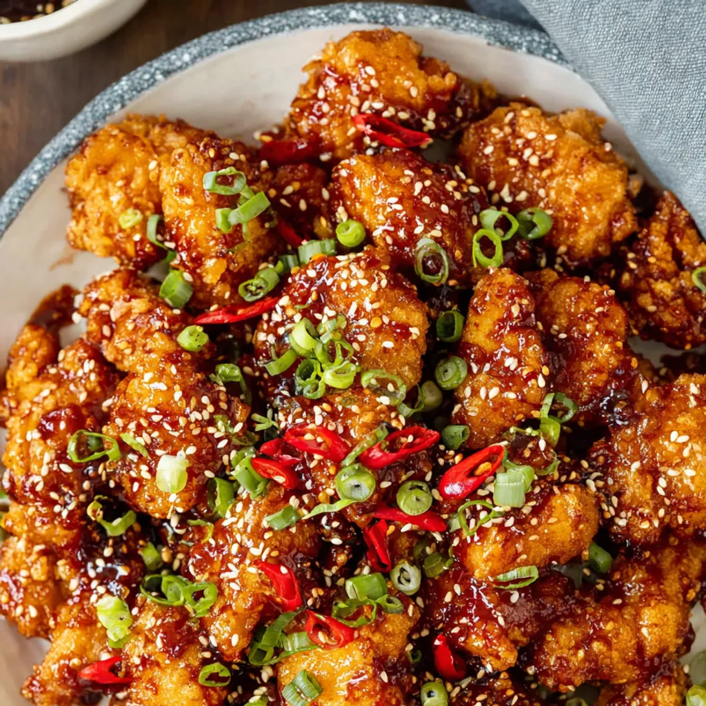 Sweet and Crispy Korean Fried Chicken Recipe