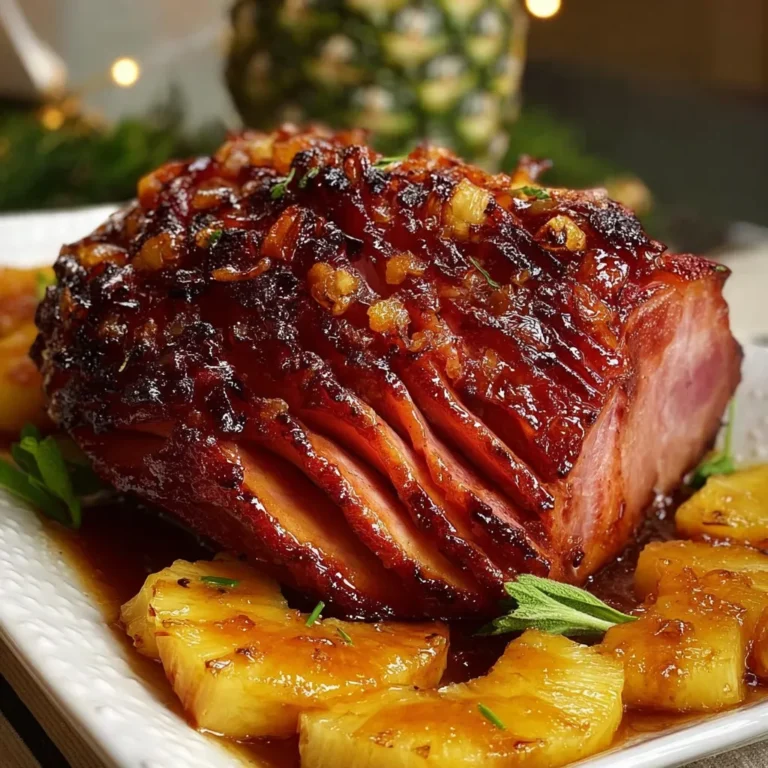 Sweet and Tangy Pineapple Glazed Ham Recipe