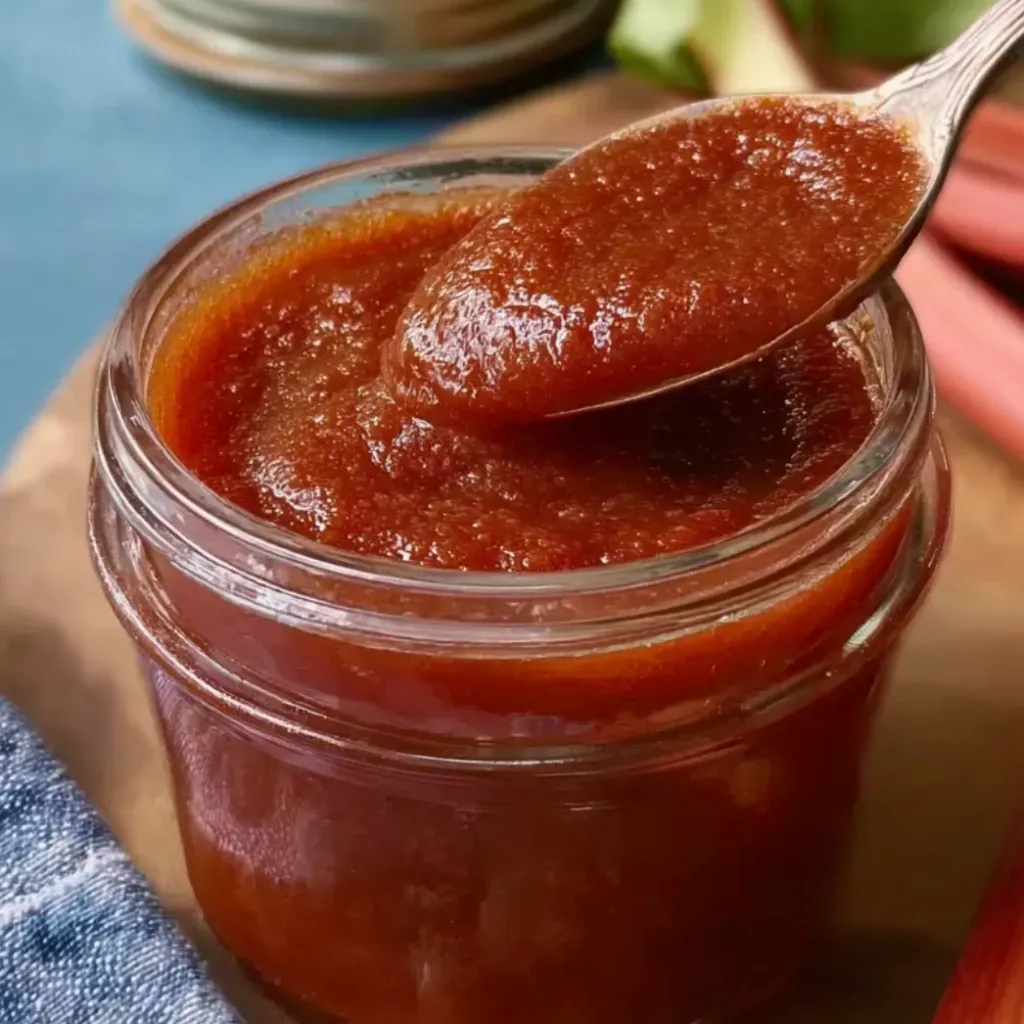 Tangy Rhubarb BBQ Sauce Recipe