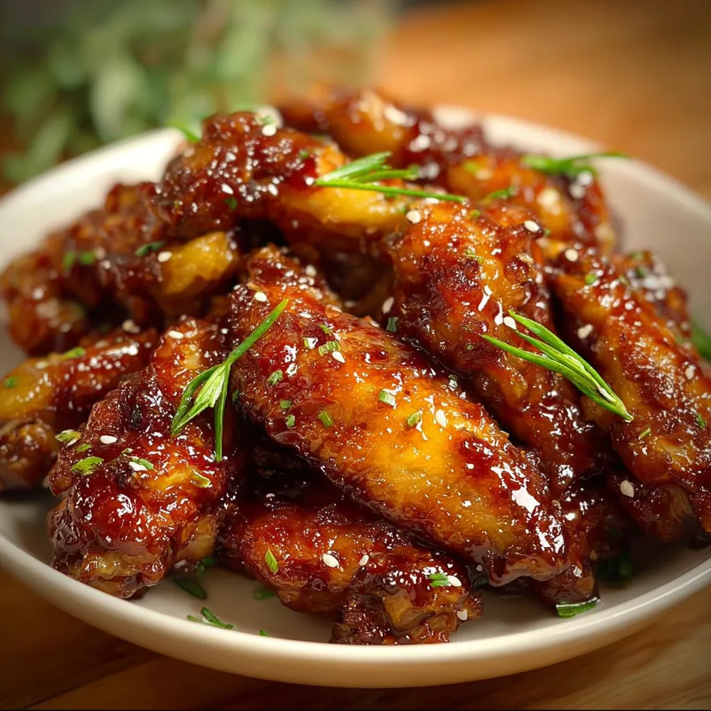 Tasty Pineapple Glazed Chicken Wings