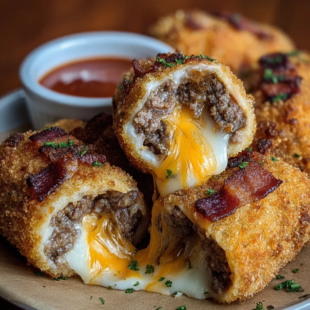 Ultimate Bacon Cheeseburger Mozzarella Bombs Recipe