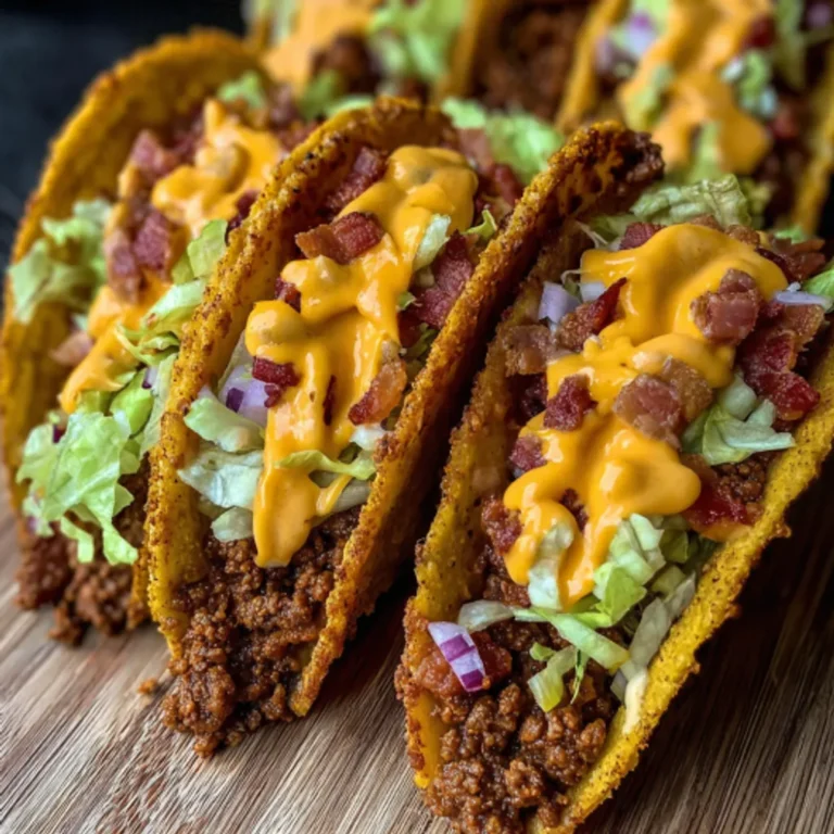 Ultimate Bacon Cheeseburger Taco Recipe