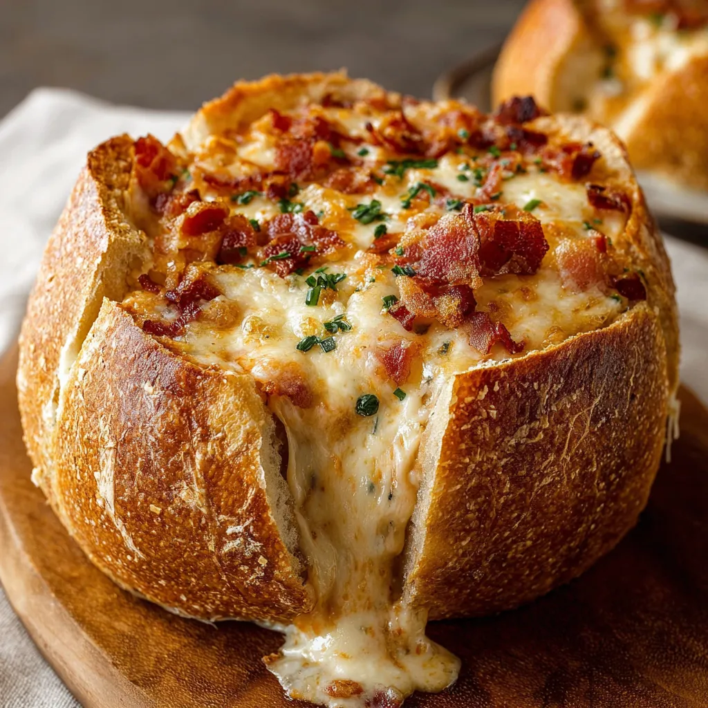 Ultimate Cheese Bacon Cob Loaf Recipe