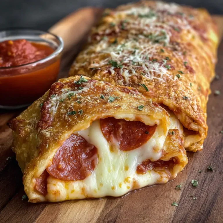 Ultimate Cheesy Pepperoni Stromboli Recipe