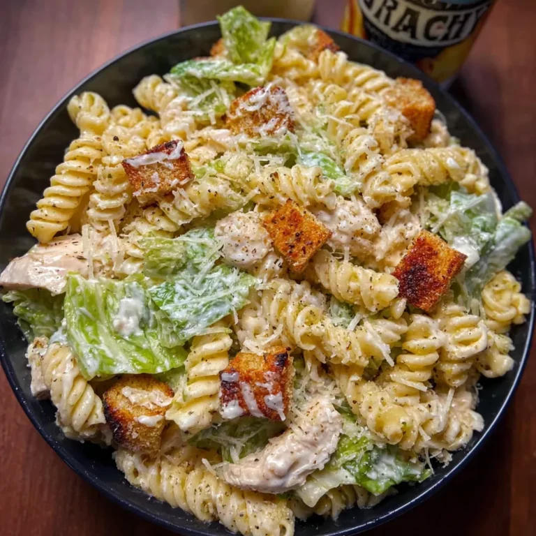Ultimate Chicken Caesar Pasta Salad Recipe