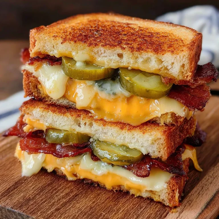 Ultimate Dill Pickle Bacon Grilled Cheese Recipe