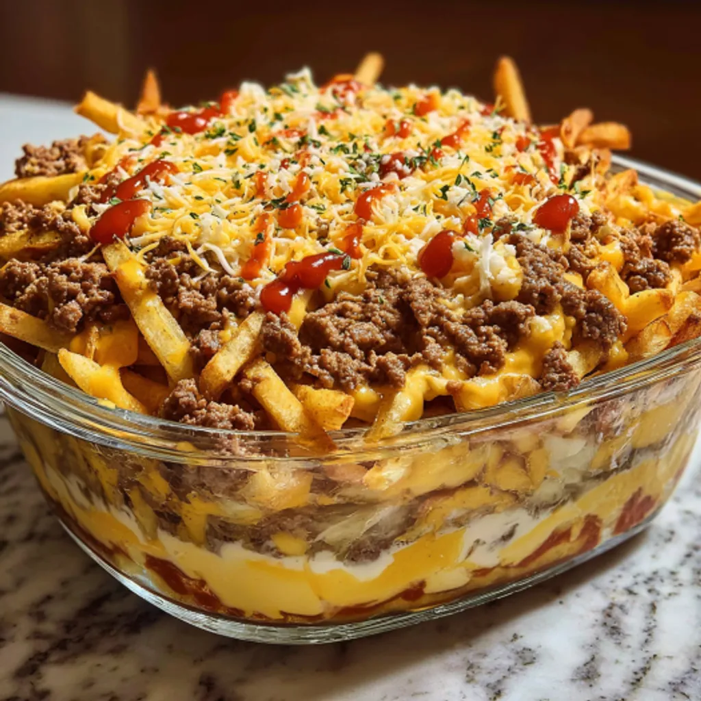 Ultimate Loaded Cheeseburger Fries