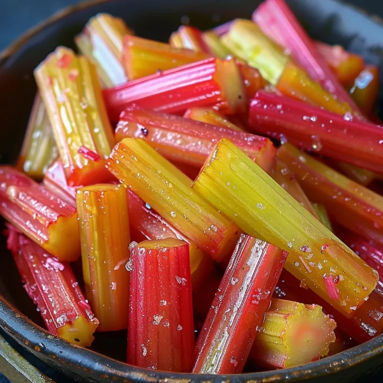 Vanilla Roasted Rhubarb: Sweet and Delicious Recipe