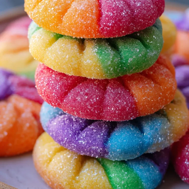 Vibrant Rainbow Sugar Cookies Recipe
