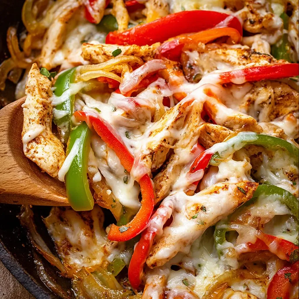 Zesty Chicken Cheesesteak Skillet Recipe
