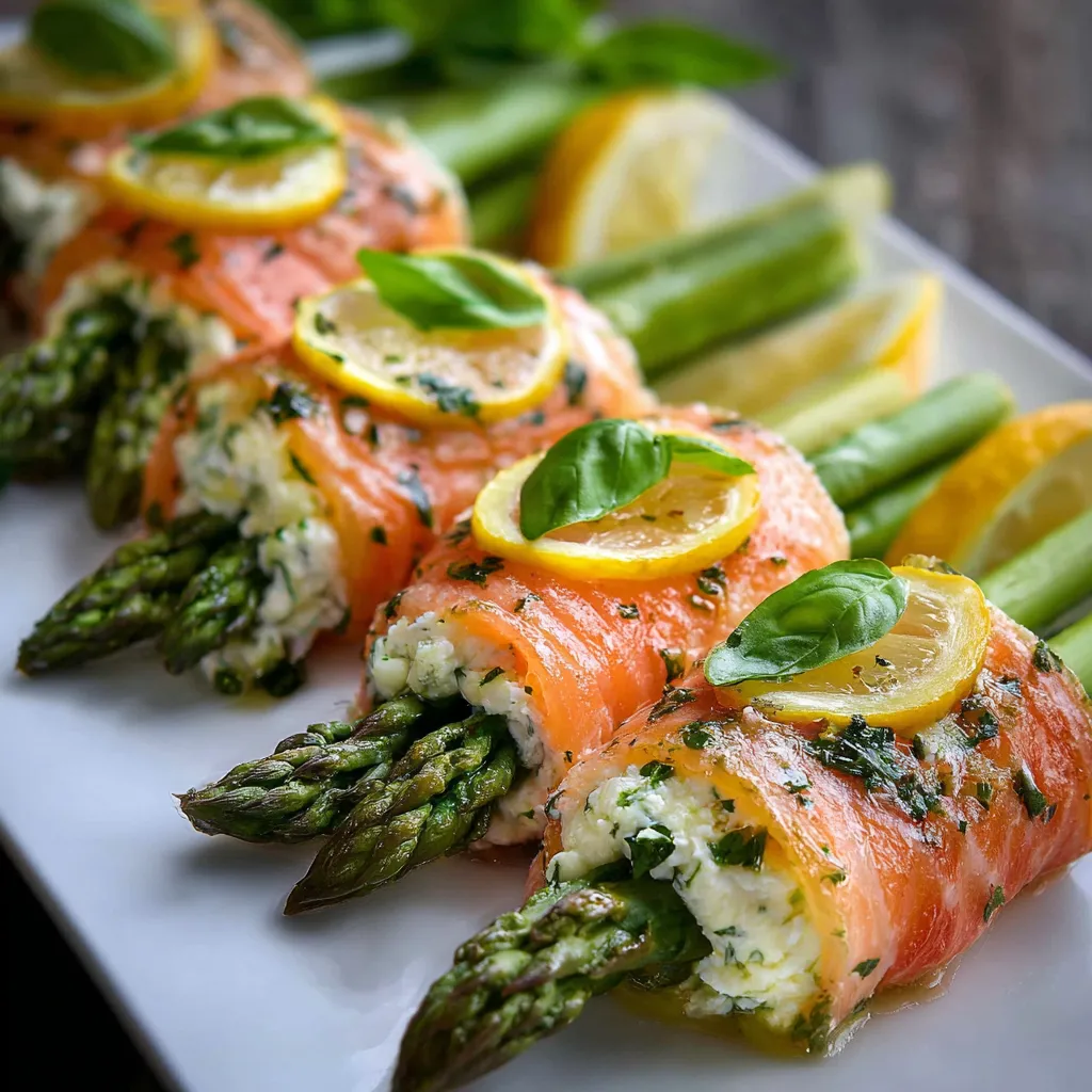 Zesty Lemon Basil Salmon Roll-Ups