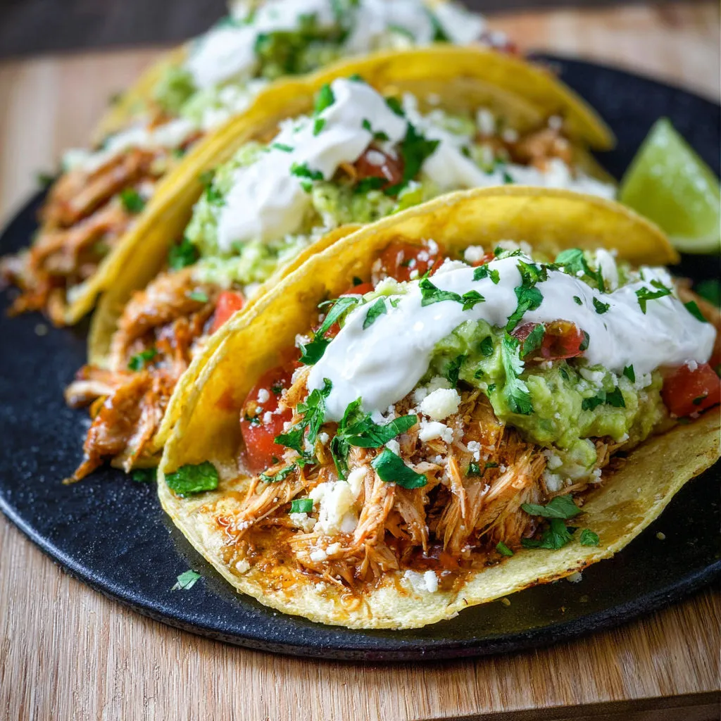 5-Ingredient Slow Cooker Chicken Taco Recipe