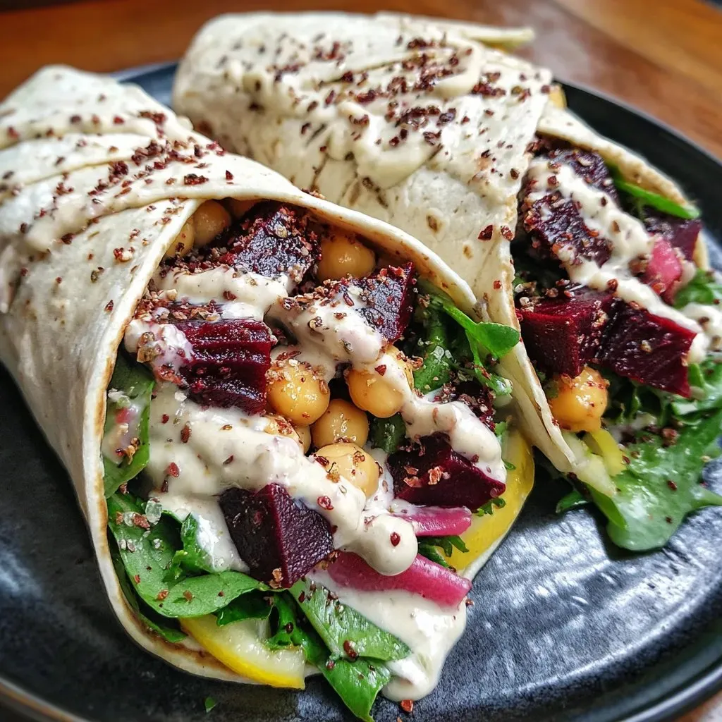 Beet Chickpea Wraps: Delicious Roasted Vegan Recipe