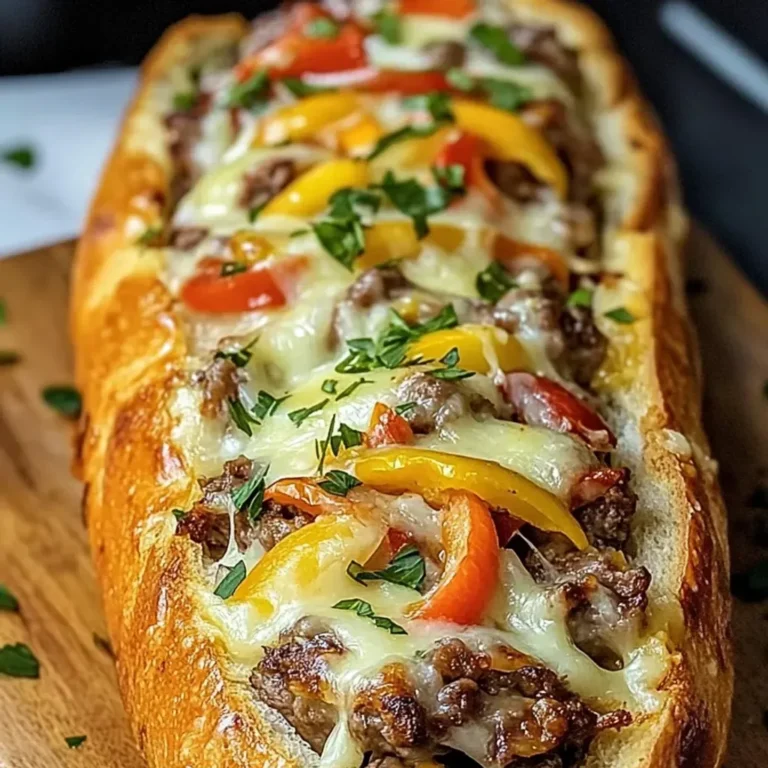 Cheesesteak Garlic Loaf: A Savory Stuffed Delight
