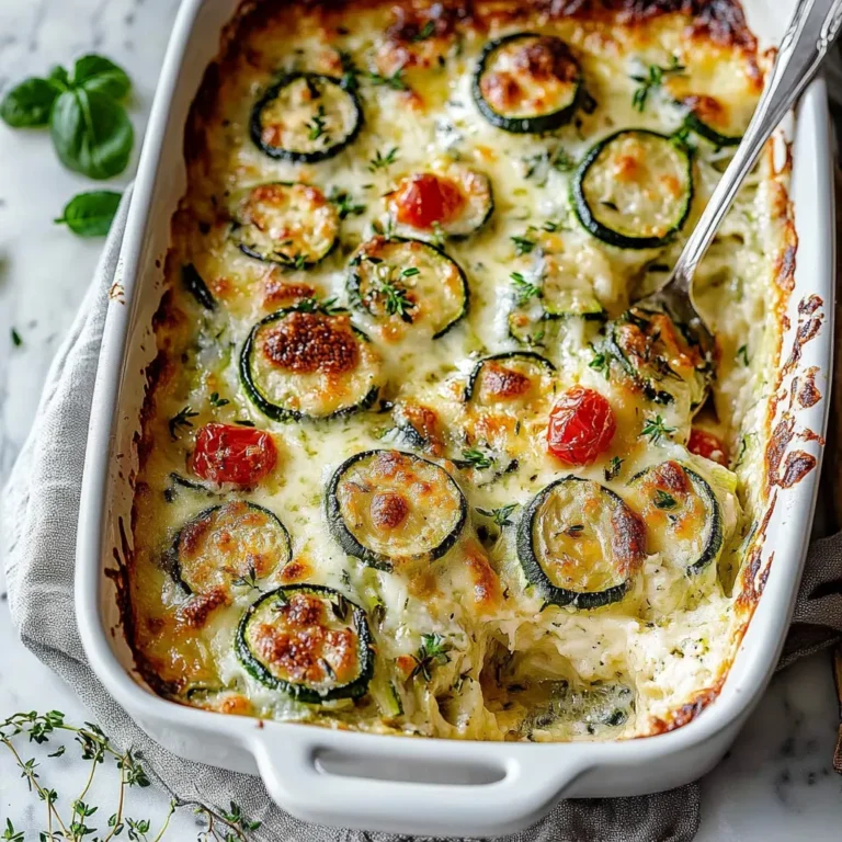 Cheesy Baked Zucchini Casserole