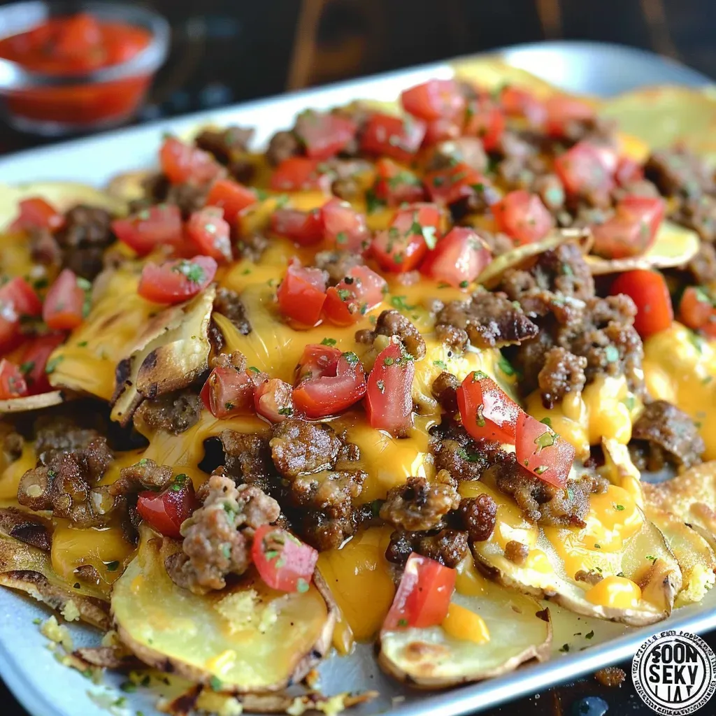 Cheesy Breakfast Nachos Recipe