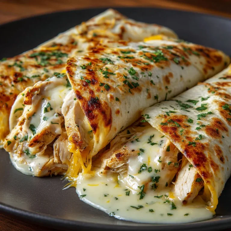 Cheesy Chicken Tortilla Wraps - Easy Recipe