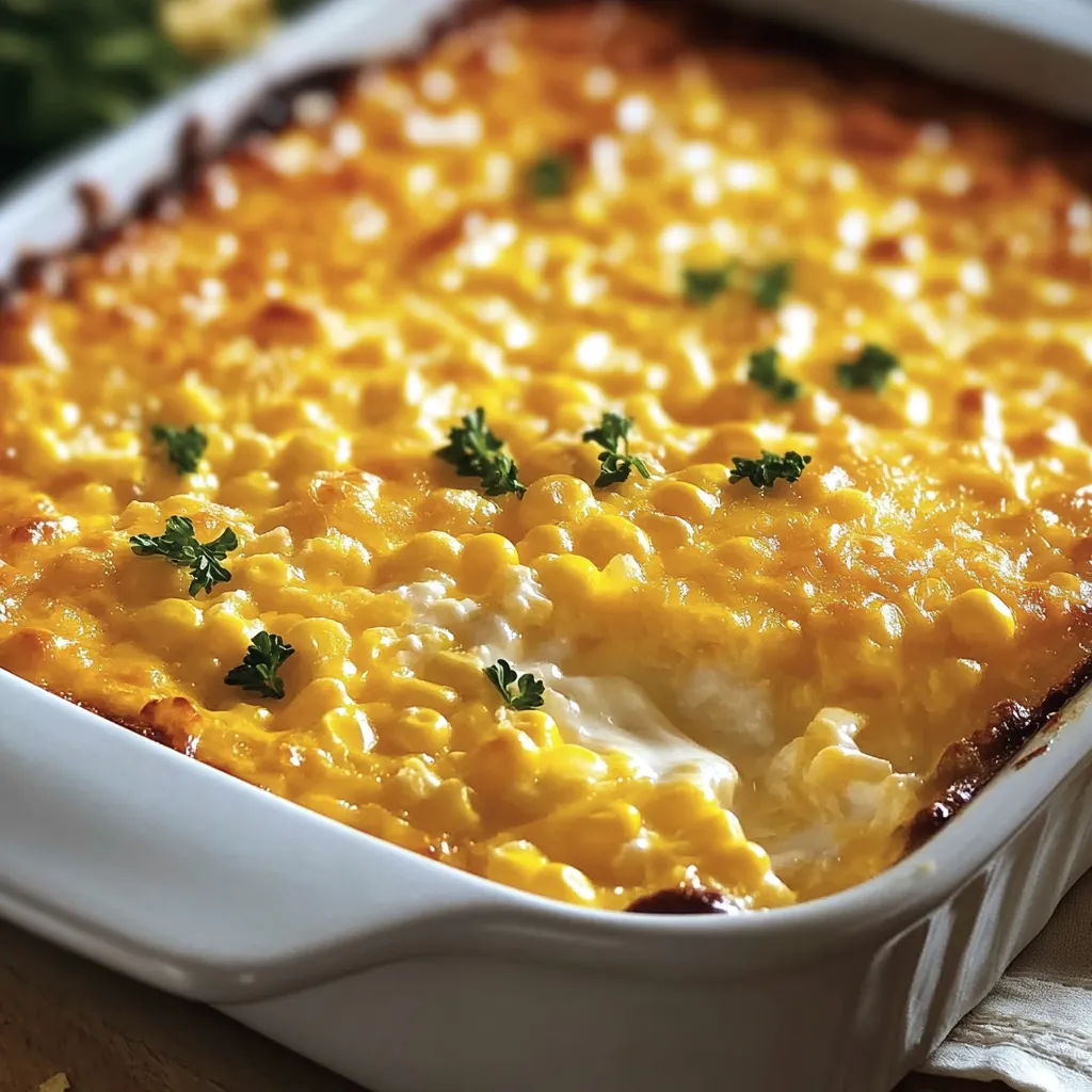 Cheesy Corn Casserole Recipe: Easy Oven-Baked Side Dish