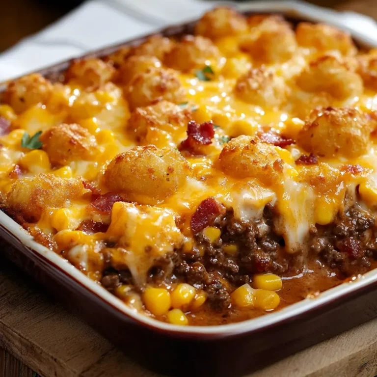 Cheesy Cowboy Tater Tot Casserole: Quick & Delicious Recipe