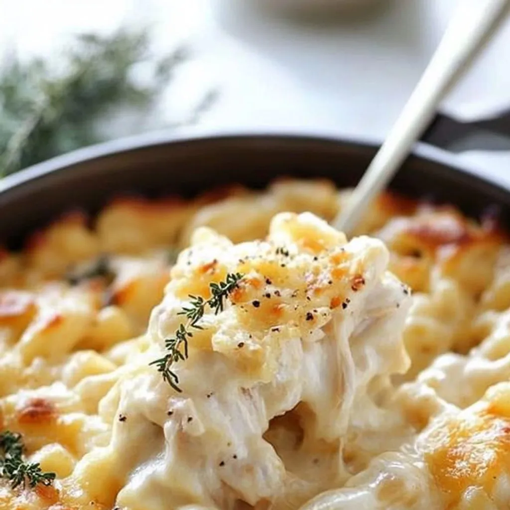 Cheesy French Onion Chicken Macaroni Recipe