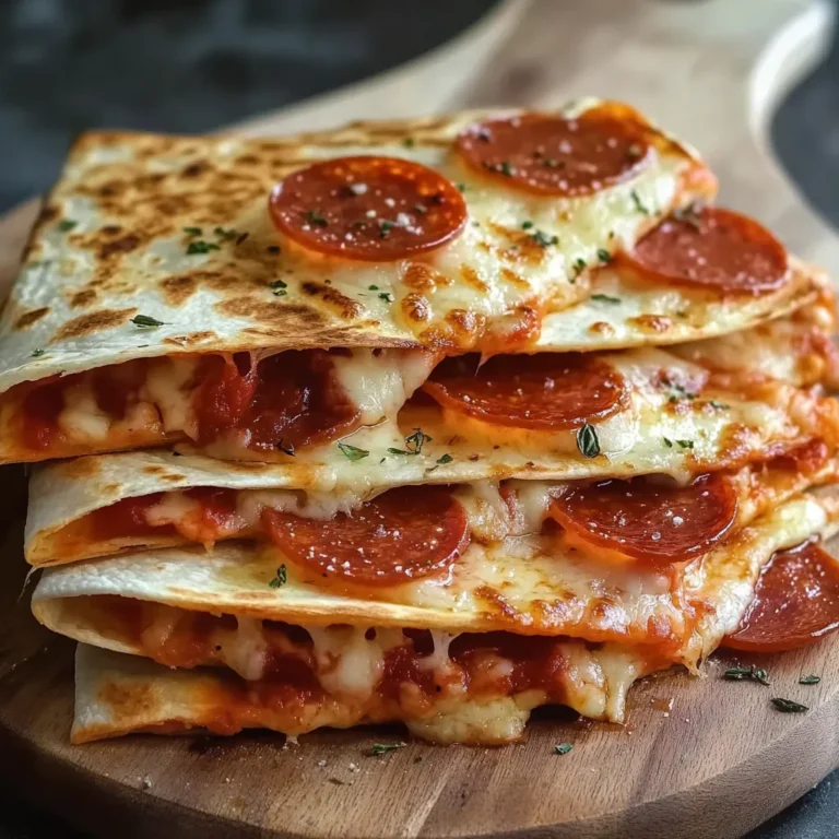 Cheesy Pepperoni Pizza Quesadillas Recipe