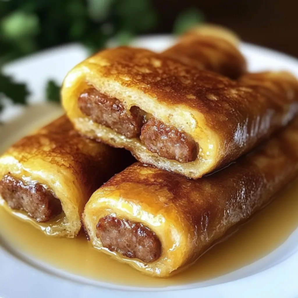 Cheesy Sausage Stuffed French Toast Recipe
