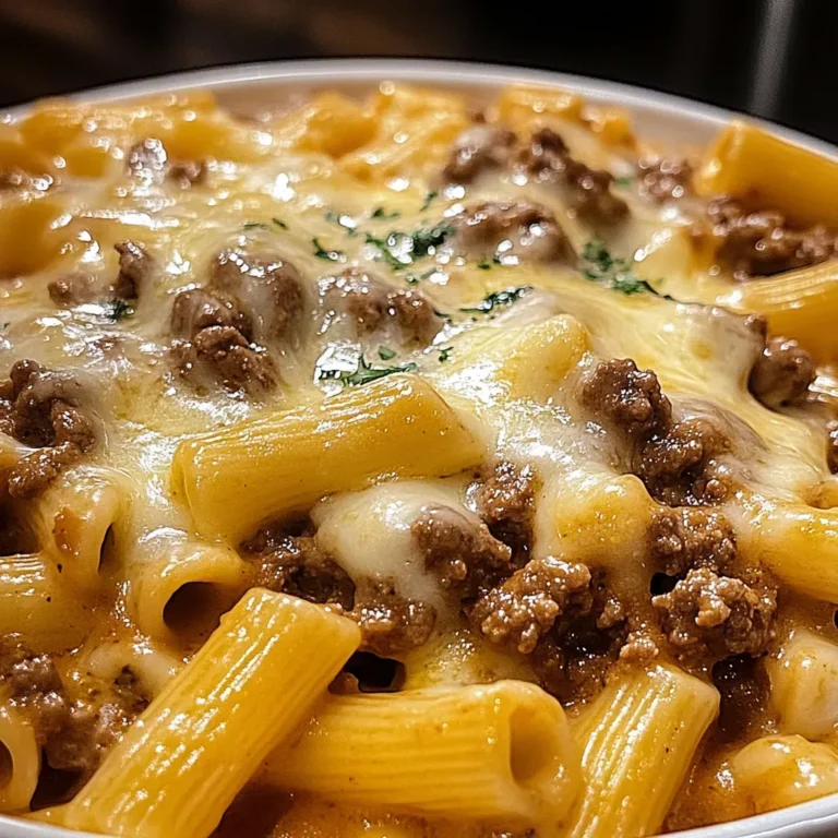Cheesy Sloppy Joe Pasta Bake