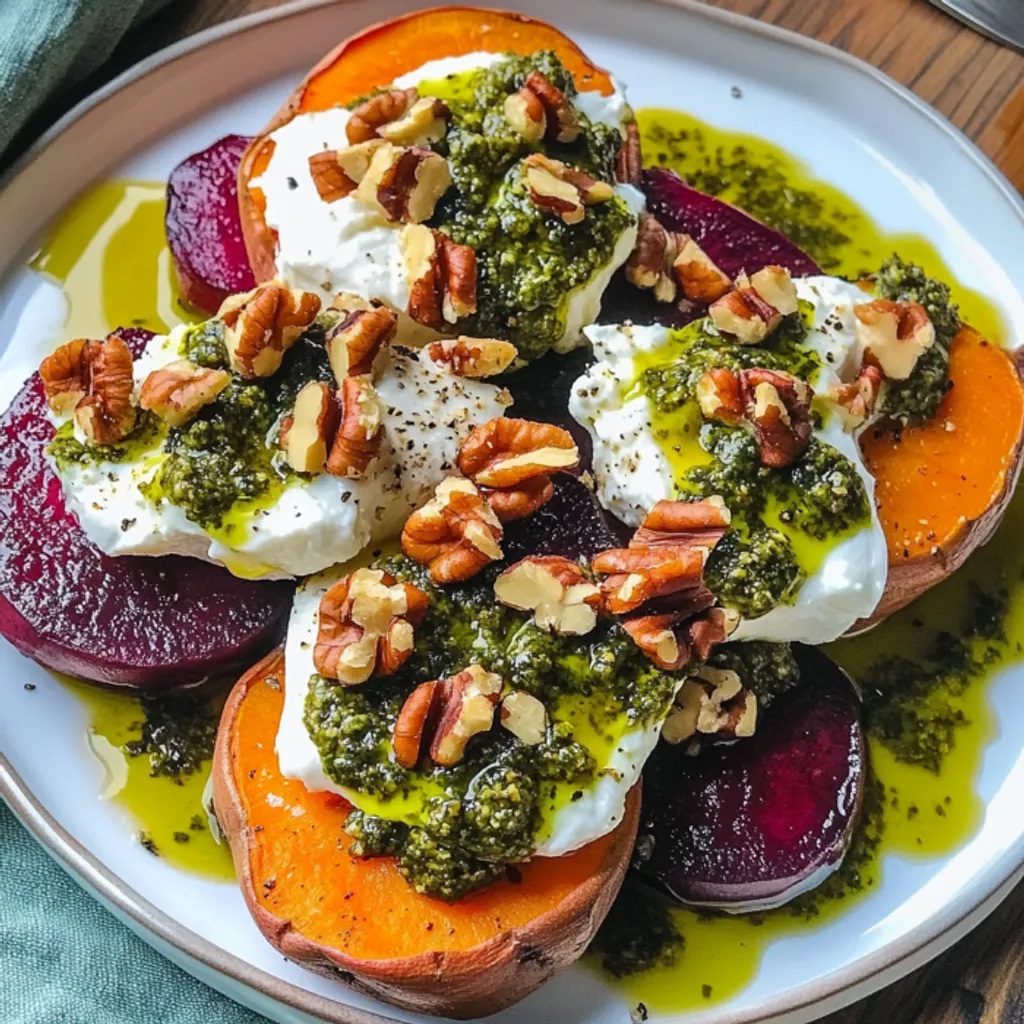 Creamy Burrata Sweet Potato Bake