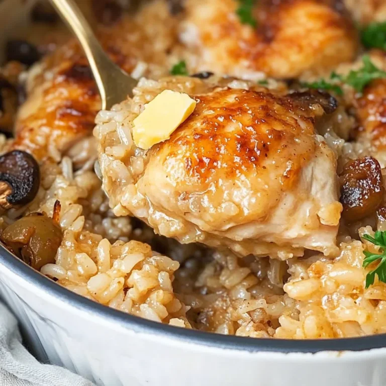 Creamy Butter Chicken and Rice Casserole