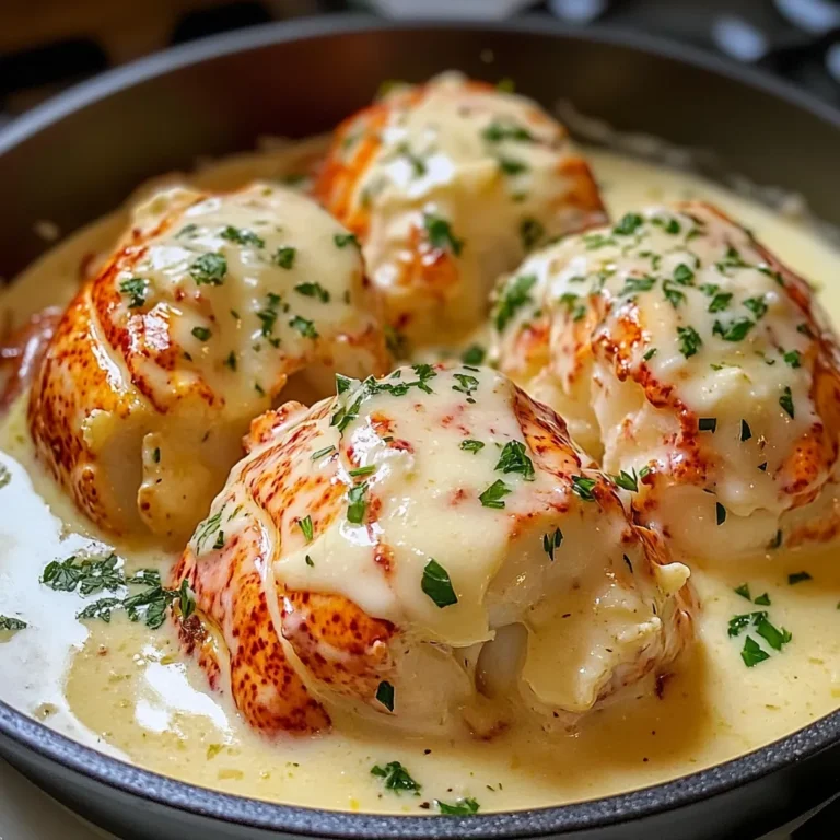 Creamy Garlic Butter Broiled Lobster Tail Recipe