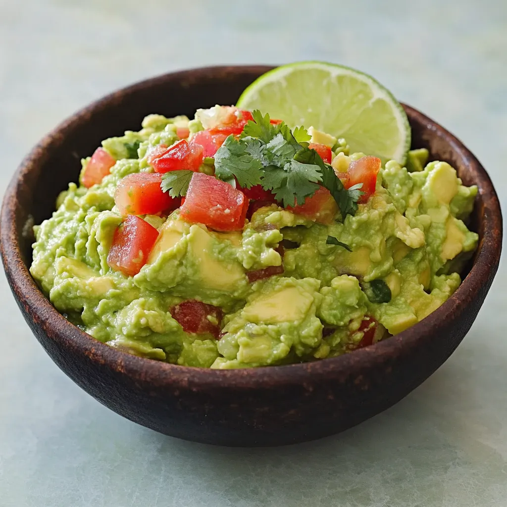 Creamy Guacamole Recipe with Fresh Avocado and Zesty Lime