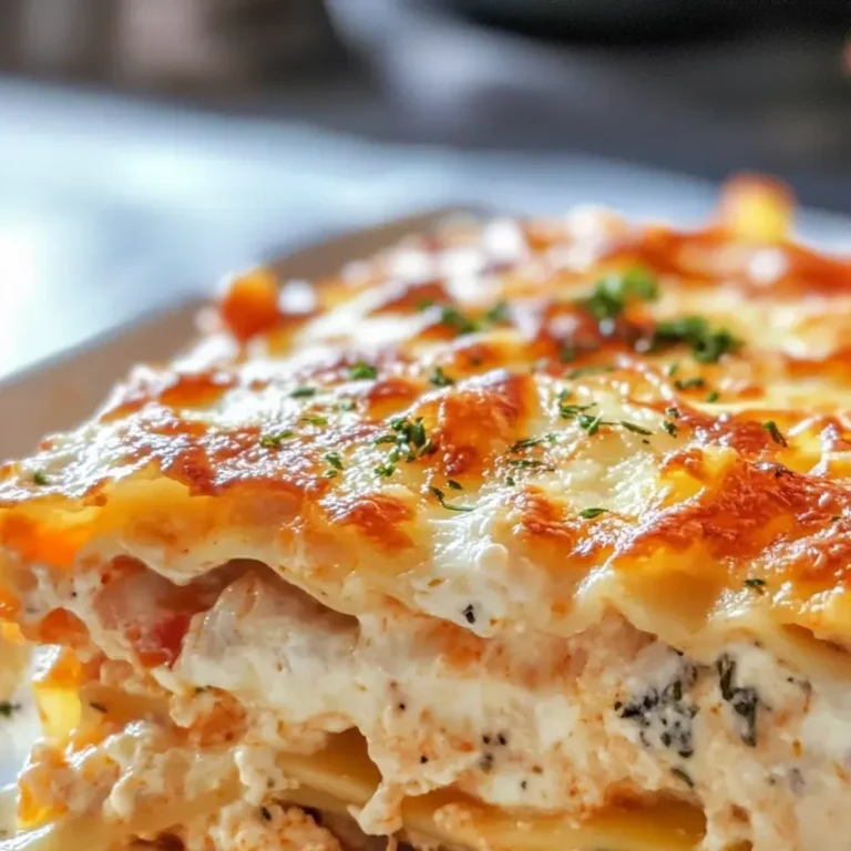 Creamy Seafood Lasagna: A Decadent Cheesy Delight