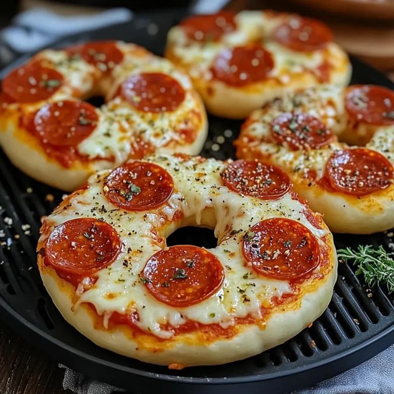 Crispy Air Fryer Pizza Bagels Recipe