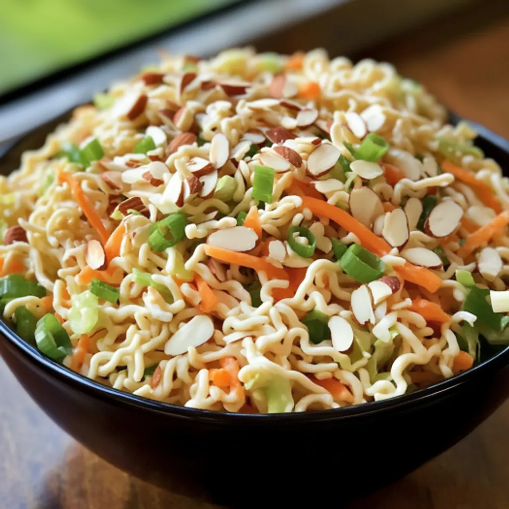 Crunchy Ramen Noodle Cabbage Salad Recipe