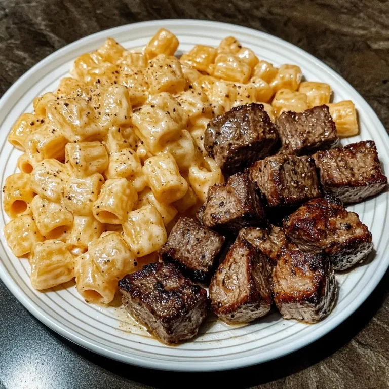 Decadent Cajun Steak Rigatoni with Cheesy Parmesan Sauce