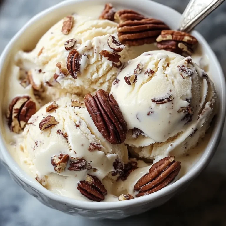 Decadent Creamy Butter Pecan Ice Cream Recipe