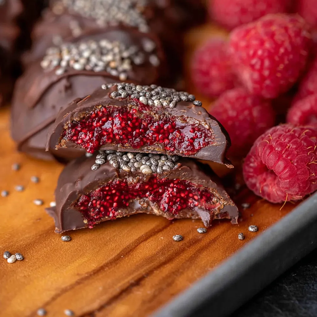 Decadent Raspberry Jam Chocolate Bites