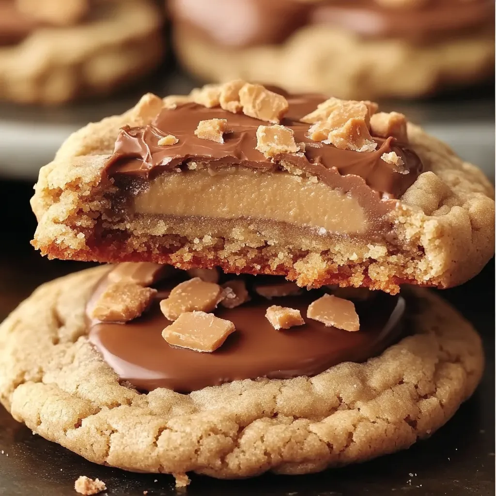 Decadent Triple Peanut Butter Cookies