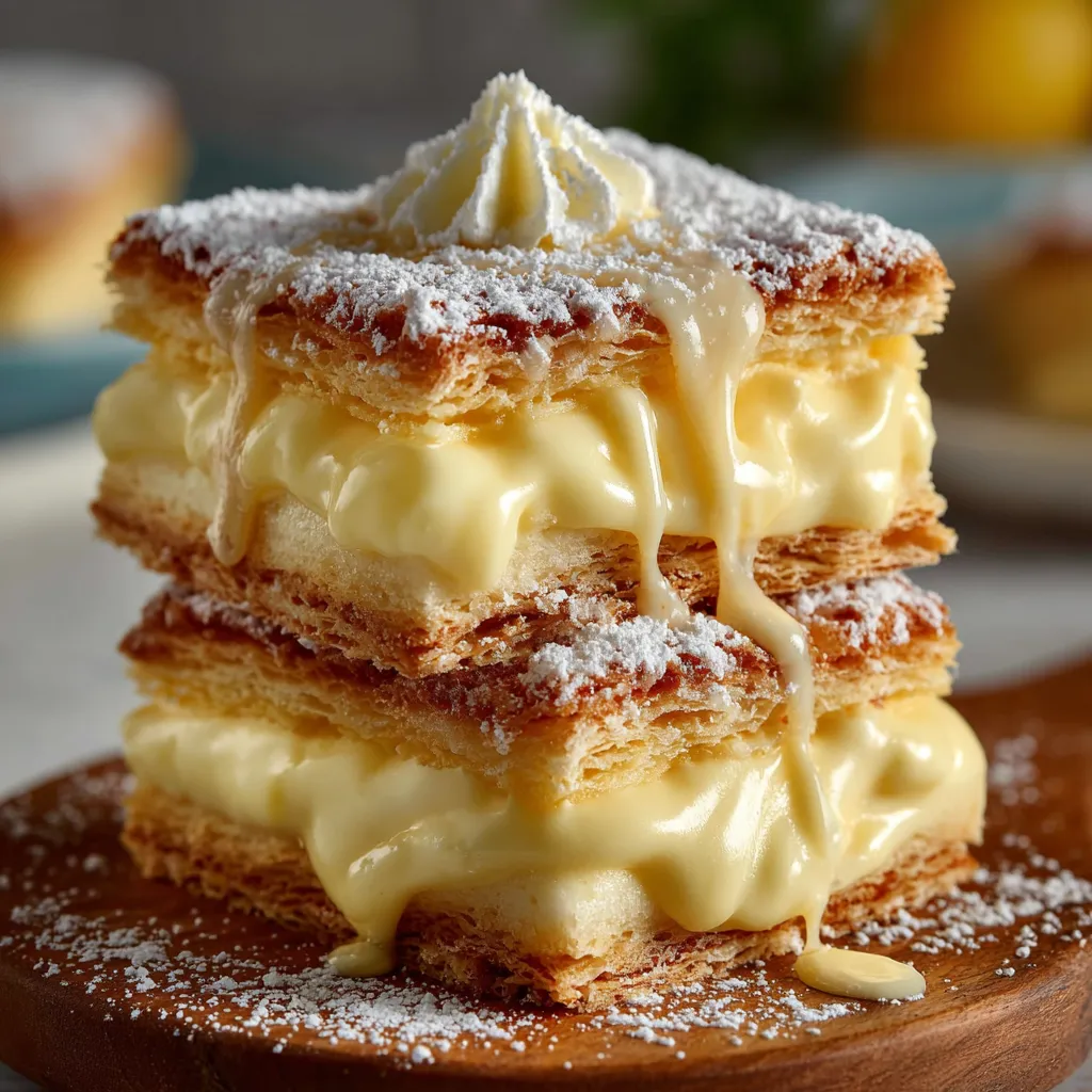 Decadent Vanilla Custard Square Recipe