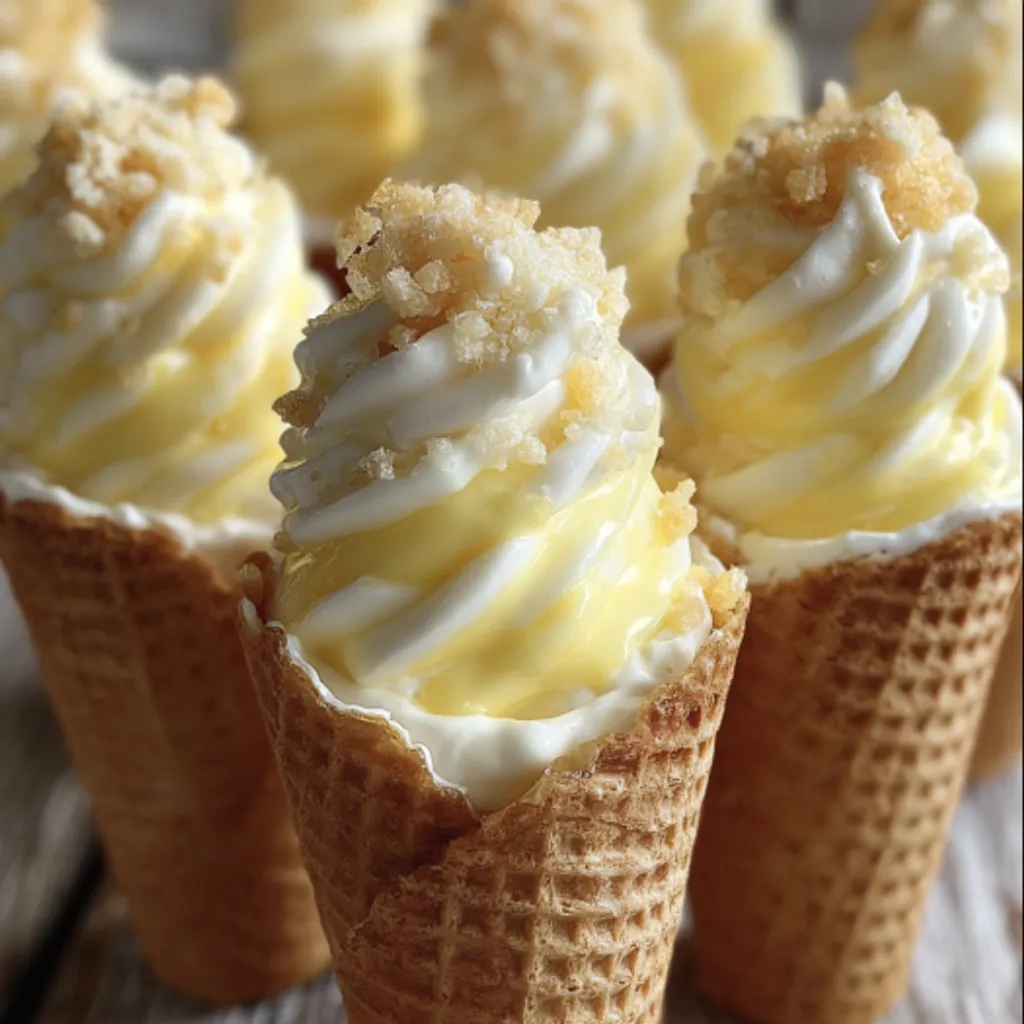 Delicious Banana Pudding Cheesecake Cones