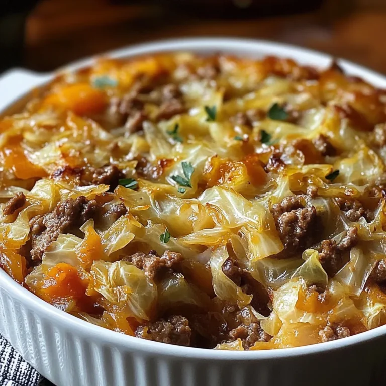 Delicious Beef and Cabbage Casserole Recipe