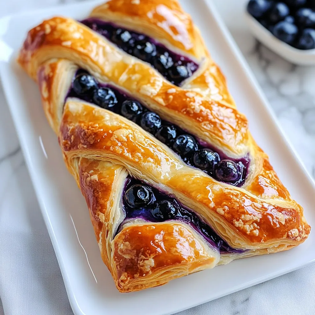 Delicious Blueberry Cream Cheese Danish