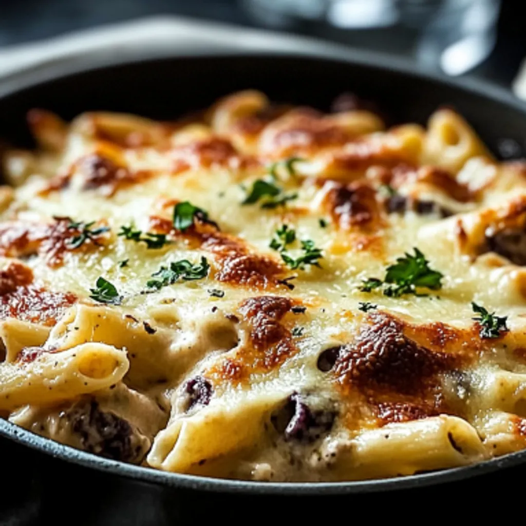 Delicious Chicken Carbonara Pasta with Crispy Bacon