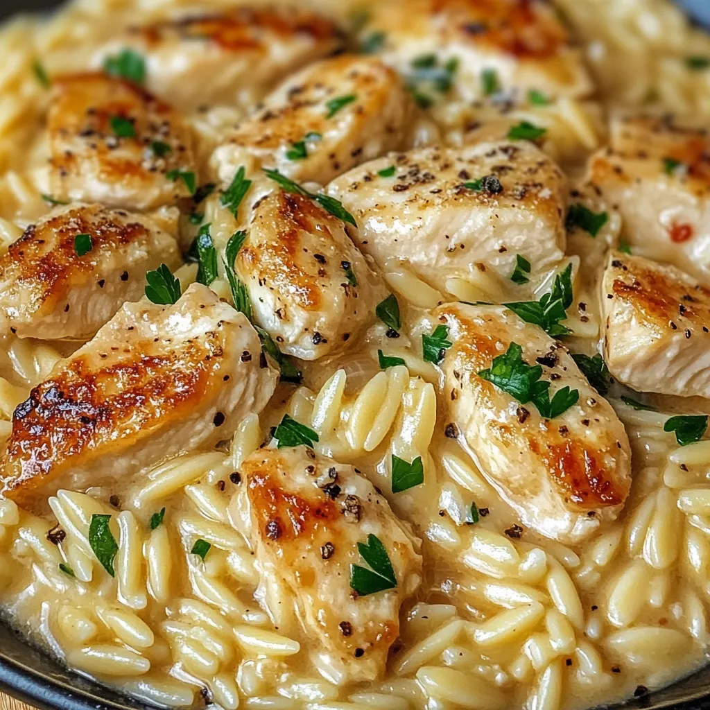 Delicious Chicken Orzo Parmesan Recipe