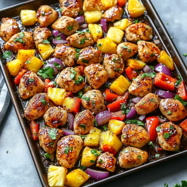 Delicious Hawaiian Chicken Sheet Pan Recipe
