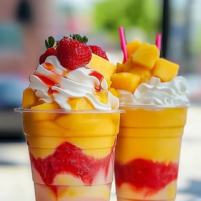 Delicious Mango Strawberry Frappuccino Recipe