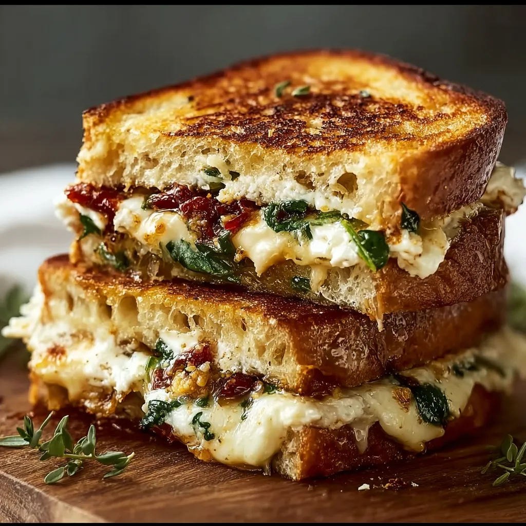 Delicious Mediterranean Grilled Cheese Recipe