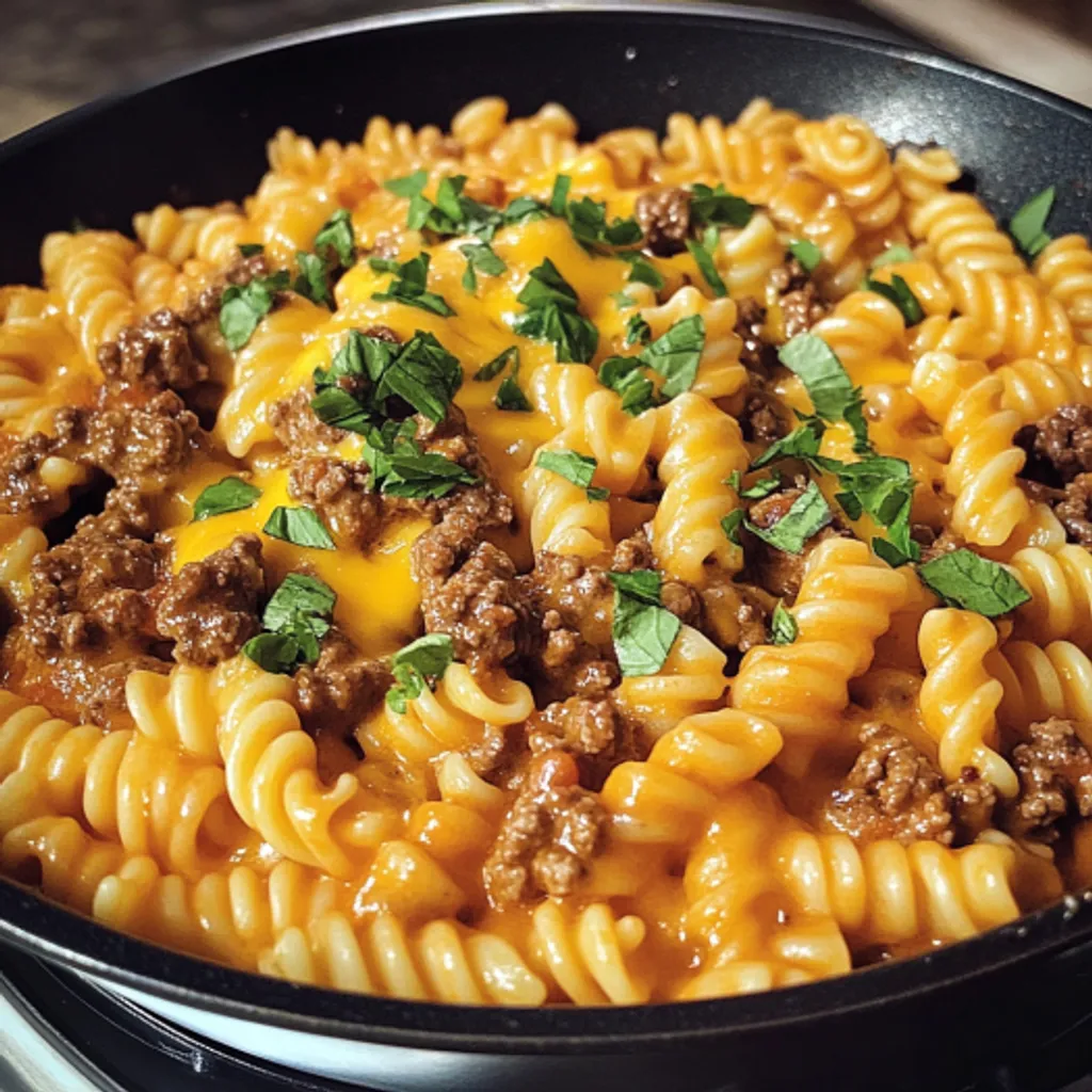 Delicious One-Pot Cheeseburger Pasta Recipe